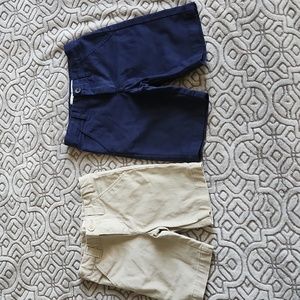 4-5 T Boys uniform shorts khaki and navy